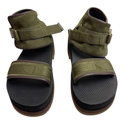 TEVA INDIO JEWELL DARK OLIVE ANKLE WRAP PLATFORM BUCKLE SANDALS SIZE 9 WOMENS - Image 1 of 4