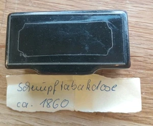 Excellent Antique Victorian Papier Mache Snuff Trinket Box C 1860 - Picture 1 of 11