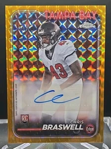 2024 Topps Chrome Chris Braswell Gold Geometric Auto Variation Card #d 36/50- RC - Picture 1 of 3