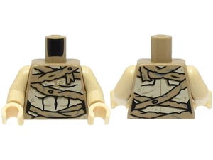 Lego Minifig 1x Torso Brust Mumie Indiana Jones 973pb5165c01 dunkel beige - Picture 1 of 1