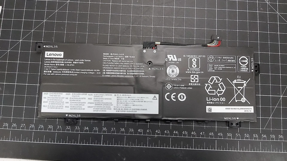 Batería Lenovo Yoga C740-14IML 14" 7.74V 660mAh 51Wh L18L4PE0 Foto 1 de 1