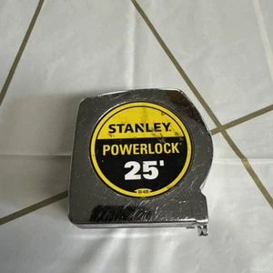 Vintage Stanley Powerlock Tape Measure 25' Feet 33-425 USA Made - Picture 1 of 5