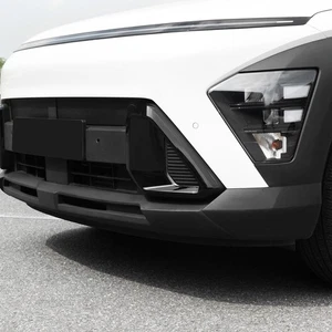 2PCS Glossy/Black Front Bumper/Side Frame Cover Trim/For Hyundai Kona 2024 2025 - Picture 1 of 3