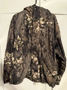Cabelas Jacket Brown Advantage Timber Camo Hunting Dry Plus Waterproof Mens L - Picture 1 of 12