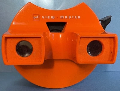 Vintage View-Master Model 11 "Space" or Eyeball Viewer in Orange - Reduced! - Image 1 of 4