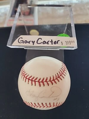 Gary Carter  Autographed New York Mets Expos Rawlings OMLB JSA - Image 1 of 4