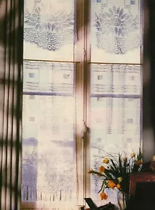 LOVELY Filet Art Deco Curtains/Decor/CROCHET PATTERN INSTRUCTIONS - Picture 1 of 1