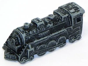 VTG Midgetoy Midget Toy DIE-CAST METAL Model Train Car: BLACK LOCOMOTIVE ENGINE - Picture 1 of 9