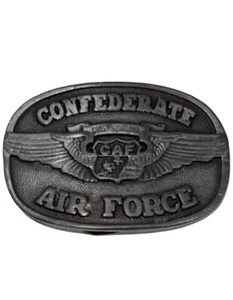 Conmemorativa FUERZA AÉREA CONFEDERADA Café Texas Escuadrón Fantasma Hebilla de Cinturón De Colección - Imagen 1 de 4