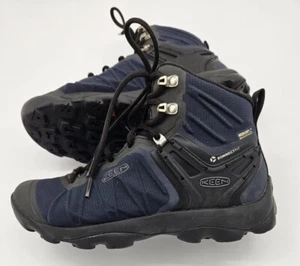 KEEN Venture Mid WP Hiking Boots Mens 7 Blue Nights Waterproof Trail Outdoors - Picture 1 of 12