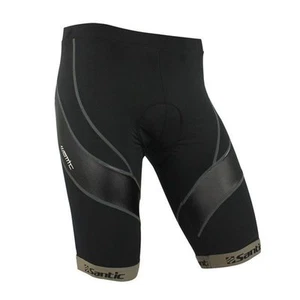 Pantalones Cortos de Bicicleta Acolchados Santic Para Hombre 4D Coolmax L-3XL Negros - Imagen 1 de 5