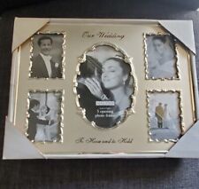 Malden International "Our Wedding" 5 Opening Photo Frame Silver (new)