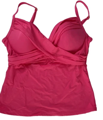 NWT La Blanca Island Goddess Twist Size 8 Pink Gin Bandini Swim Top LB0IG83 - Image 1 of 4