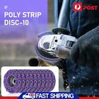 10 X 125mm Poly Strip Disc Wheel Paint Rust Removal Clean Angle Grinder Au