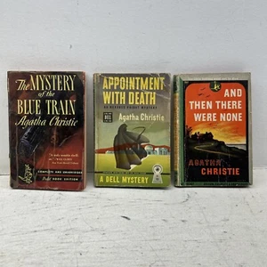 Lot Of 3 Vintage 1940’s Agatha Christie Mystery Paperback Novels - Picture 1 of 20