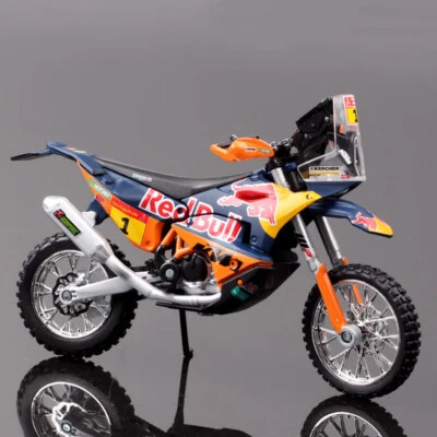 1/18 Bburago KTM 450 Rally #1 Macro Red Bull motocicleta juguete modelo motocross Foto 1 de 4