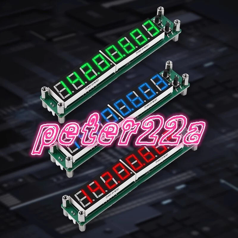 1PCS 8-bit RF signal frequency counter LED display module 0.1MHz~1200MHz #YT - Image 1 of 2