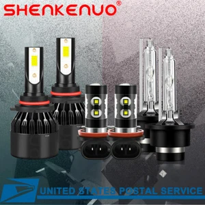 Para For Acura MDX 2007-2013 para faros delanteros Hi/Lo + luces antiniebla - Picture 1 of 12