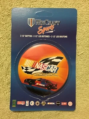 NASCAR Racing Generic Wincraft 3 1/2 Inch Button Pin NEW / Unused - Image 1 of 2