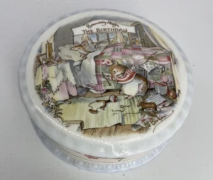 ROYAL DOULTON Brambly Hedge THE BIRTHDAY TRINKET BOX Jill Barklem. No Box - Picture 1 of 4