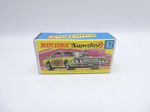 Matchbox Lesney 62 Mercury Cougar Rat Rod Vacía Caja Original - Imagen 1 de 4