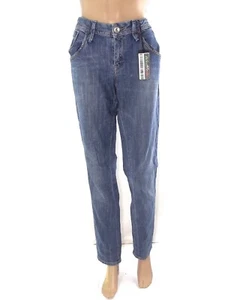 Fornarina Jeans Da Donna Denim Blu Dritto Pantaloni 5 Tasche Cotone Taglia W27 - Picture 1 of 7
