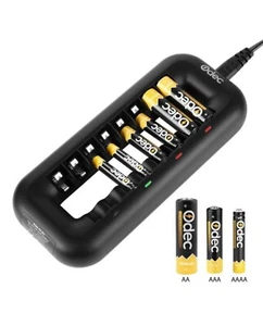 Akku Ladegerät Batterieladegerät AA/AAA/AAAA 8 Fach Ni-MH/Ni-CD  Akkus Universal - Bild 1 von 8