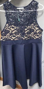 MAURICES SEMI-FORMAL BLUE DRESS XXL New with tags - Picture 1 of 9