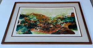 Zao Wou-Ki "Abstract Composition" Lithograph in Colors on Arches Wove Paper 1976 - Picture 1 of 17