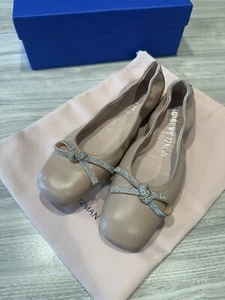 Ballerine Stuart Weitzman 7,5 donna SW fiocco cerbiatto difficili da trovare ballerina nucleo - Foto 1 di 8