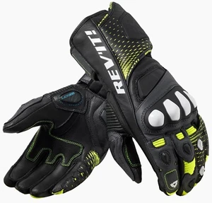 GUANTI MOTO REVIT REV'IT CONTROL SPORT RACING NERO GIALLO FLUO BLACK YELLOW T XL - Picture 1 of 2