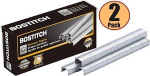 Lot of 2 New Boxes Stanley-Bostitch B8 Staples 1/4" 5000 per box , 10,000 total - Bild 1 von 3