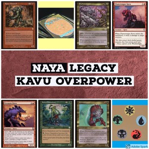 mtg Naya Kavu Legacy Overpower deck Magic the Gathering rares Monarch, Radiant