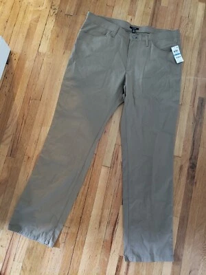 男式休闲卡其色裤子 - Alfani- 36×32 - 全新 — 第 1/2 张图片