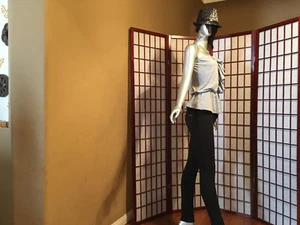 Tee Shop Gray Strapless Tube Top Juniors Apparel Sze XS Cotton Blend Garment - Picture 1 of 10