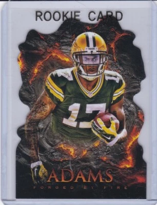 DaVANTE ADAMS ROOKIE CARD 2014 Topps FIre RARE DIE-CUT $$ RC Football PACKERS! - Image 1 of 2