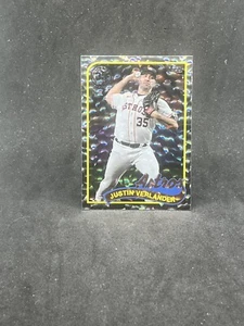 2024 Topps Series 1, Justin Verlander 1989 Silver Crackle Foil, Houston Astros - Picture 1 of 2