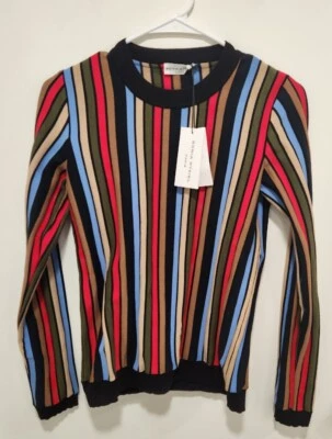 Suéter Sonia Rykiel Mujer Talla M Multicolor Tejido a Rayas Nuevo con Etiquetas Originalmente $475 Foto 1 de 4