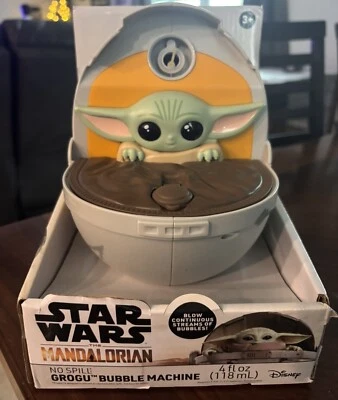 NUEVA Máquina de Burbujas Star Wars The Mandalorian Grogu Baby Yoda En Caja Original Foto 1 de 4