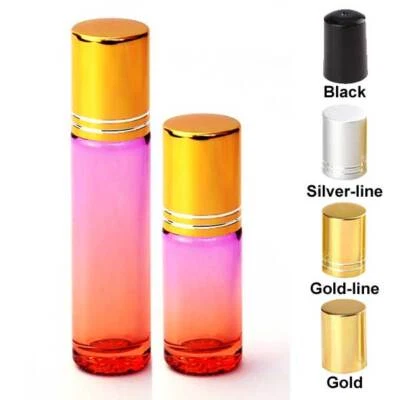 Compra a granel 5 ml 10 ml Colorido Grueso Roll-on Botella de Vidrio Aceite Esencial Aromaterapia Foto 1 de 4