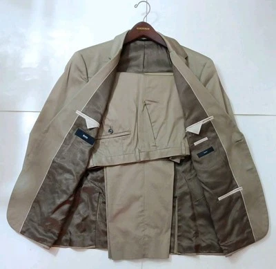 HUGO BOSS The James 3/Sharp 5, Stretch Men's Suit Beige Size 50C EU/ 40C US - Image 1 of 4