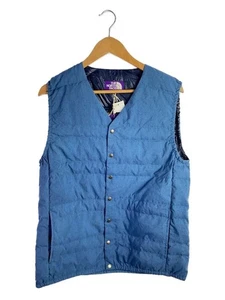 Chaleco de Plumón THE NORTH FACE PURPLE LABEL Para Hombre Talla L Nylon Azul Sólido USADO - Imagen 1 de 4