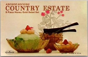 Vintage 1960s ANCHOR HOCKING Advertising Postcard "COUNTRY ESTATE" Atlanta GA - Picture 1 of 2