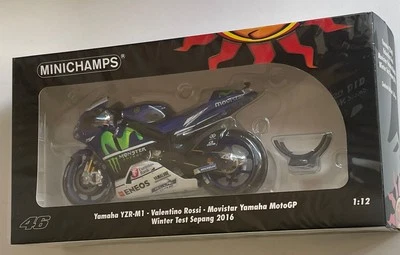 Rossi Model bike Yamaha YZR-M1 Sepang Test MotoGP 2016 Minichamps 163046 1:12th - Image 1 of 4