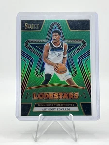 Anthony Edwards 2024-25 Panini Select Lodestars Green Silver Prizm #10 - Bild 1 von 2
