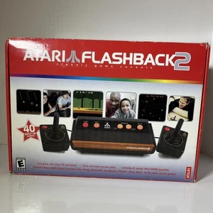 Atari Flashback 2 Classic Game Console TV Plug & Play 40 Built In Games- WORKS - Picture 1 of 6