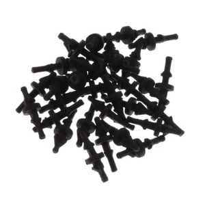 32PCS Black Fan Mounting Screws Rivets Silicone Rubber - Afbeelding 1 van 6