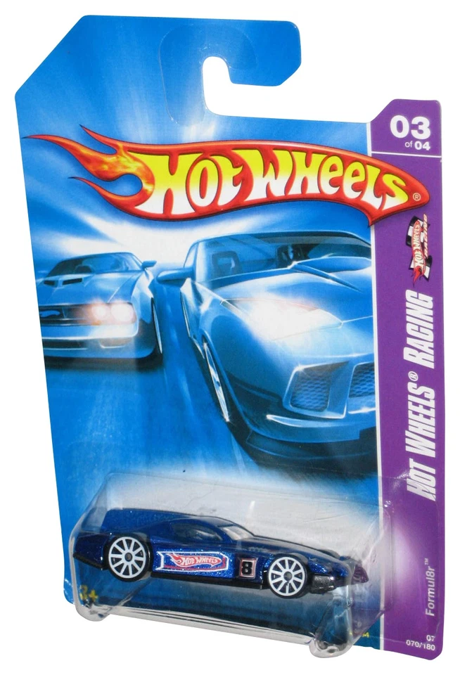 Hot Wheels Racing 3/4 (2006) Blue Formula8r Toy Car 079/180 - Image 1 of 1