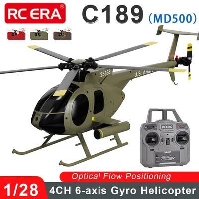 RC ERA C189 RC Helicopter MD500 1/28 4CH 6-Axis Gyro Dual Brushless RTF Airplane - Image 1 of 4
