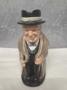 Rare Royal Doulton Winston Churchill toby mug 9" Tall VGC - Picture 1 of 10